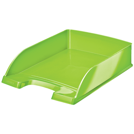 Bandeja Leitz WOW. Formato vertical, A4, verde