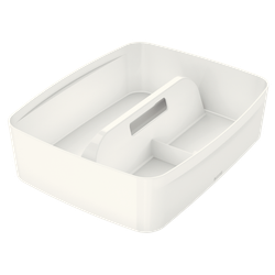 Bandeja organizadora grande con asa Leitz MyBox  WOW, blanco