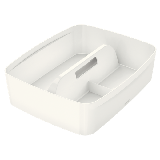 Bandeja organizadora grande con asa Leitz MyBox WOW, blanco