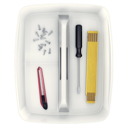 Bandeja organizadora grande con asa Leitz MyBox WOW, blanco