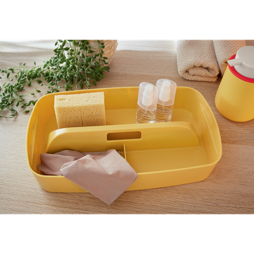 Bandeja organizadora pequeña con asa Leitz MyBox Cosy, amarilla