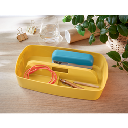 Bandeja organizadora pequeña con asa Leitz MyBox Cosy, amarilla