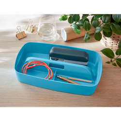 Bandeja organizadora pequeña con asa Leitz MyBox Cosy, azul