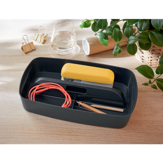 Bandeja organizadora pequeña con asa Leitz MyBox Cosy, gris