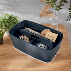Bandeja organizadora pequeña con asa Leitz MyBox Cosy, gris