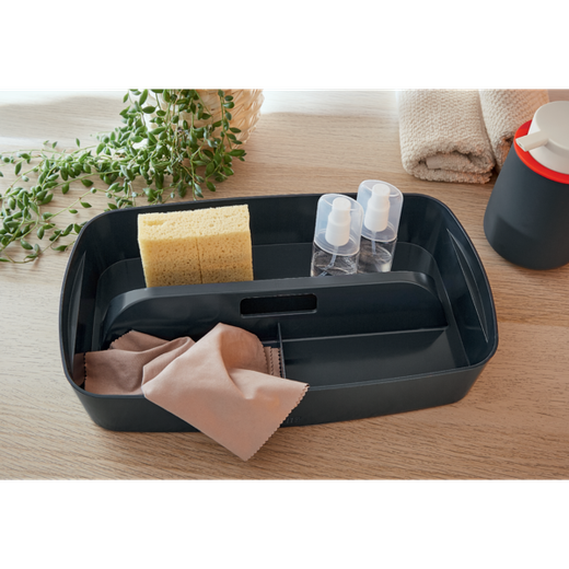 Bandeja organizadora pequeña con asa Leitz MyBox Cosy, gris