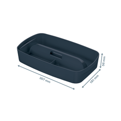 Bandeja organizadora pequeña con asa Leitz MyBox Cosy, gris
