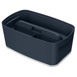 Bandeja organizadora pequeña con asa Leitz MyBox Cosy, gris