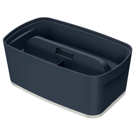 Bandeja organizadora pequeña con asa Leitz MyBox Cosy, gris