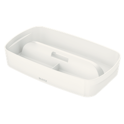 Bandeja organizadora pequeña con asa Leitz MyBox WOW, blanco