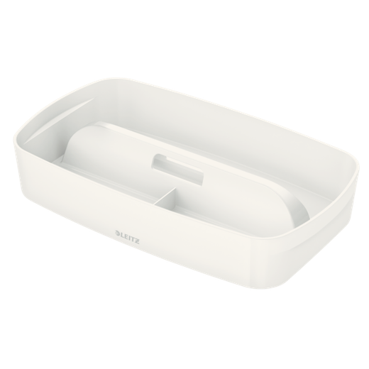 Bandeja organizadora pequeña con asa Leitz MyBox WOW, blanco