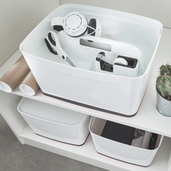 Bandeja organizadora pequeña con asa Leitz MyBox WOW, blanco