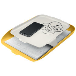 Bandeja organizadora plastico leitz cosy amarillo 274x62x391mm