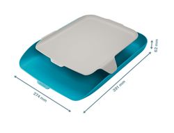 Bandeja organizadora plastico leitz cosy azul 274x62x391 mm