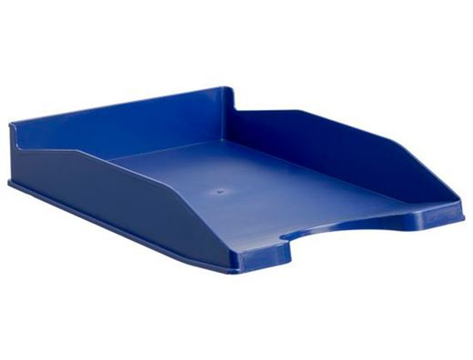 Bandeja sobremesa archivo 2000 antimicrobiana sanitized plastico azul apilable 3 posiciones para formatos din