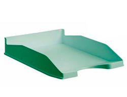 Bandeja sobremesa archivo 2000 ecogreen plastico 100% reciclado apilable formatos din a4 y folio color verde