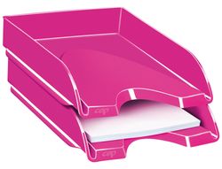 Bandeja Sobremesa Cep Plastico Rosa 257X348X66 Mm