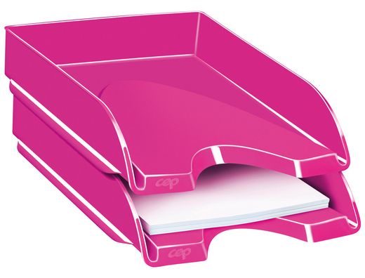 Bandeja Sobremesa Cep Plastico Rosa 257X348X66 Mm