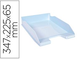 Bandeja sobremesa exacompta aquarel combo midi azul pastel 347x255x65 mm