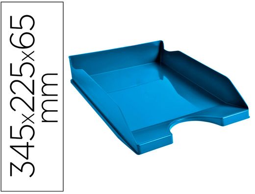 Bandeja sobremesa exacompta clean safe azul 345x255x65 mm