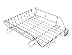 Bandeja Sobremesa Metalica Q-Connect Cromada 370X275 Mm