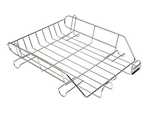 Bandeja Sobremesa Metalica Q-Connect Cromada 370X275 Mm