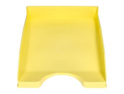Bandeja sobremesa plastico q-connect amarillo pastel opaco 240x70x340mm