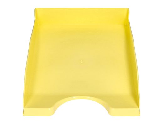 Bandeja sobremesa plastico q-connect amarillo pastel opaco 240x70x340mm