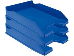 Bandeja Sobremesa Plastico Q-Connect Azul Opaco