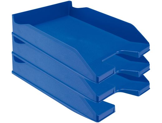 Bandeja Sobremesa Plastico Q-Connect Azul Opaco