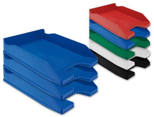 Bandeja Sobremesa Plastico Q-Connect Azul Opaco