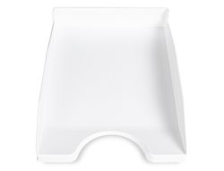 Bandeja sobremesa plastico q-connect blanco opaco