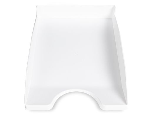 Bandeja sobremesa plastico q-connect blanco opaco