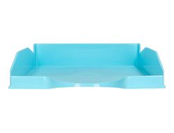 Bandeja sobremesa plastico q-connect celeste opaco 240x70x340mm