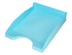 Bandeja sobremesa plastico q-connect celeste opaco 240x70x340mm