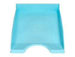 Bandeja sobremesa plastico q-connect celeste opaco 240x70x340mm