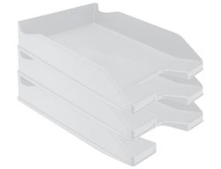 Bandeja Sobremesa Plastico Q-Connect Gris Opaco