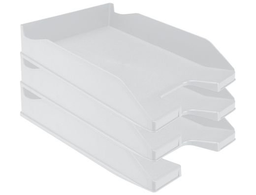 Bandeja Sobremesa Plastico Q-Connect Gris Opaco
