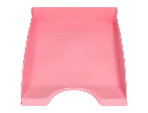 Bandeja sobremesa plastico q-connect rosa pastel opaco 240x70x340mm