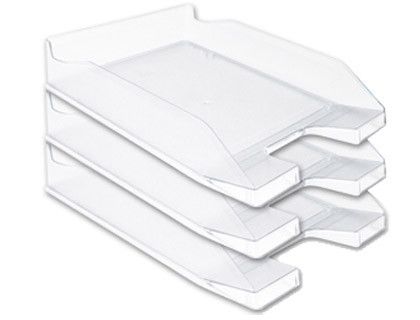Bandeja Sobremesa Plastico Q-Connect Transparente