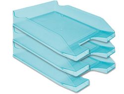 Bandeja Sobremesa Plastico Q-Connect Turquesa Transparente