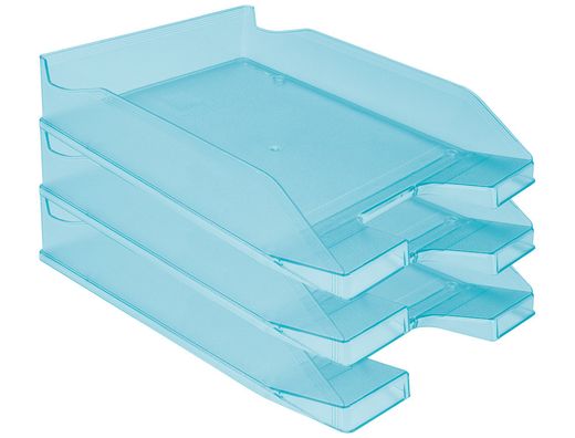 Bandeja Sobremesa Plastico Q-Connect Turquesa Transparente