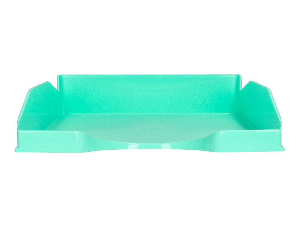 Bandeja sobremesa plastico q-connect verde menta opaco 240x70x340mm