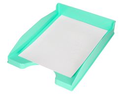 Bandeja sobremesa plastico q-connect verde menta opaco 240x70x340mm