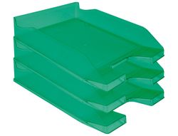 Bandeja Sobremesa Plastico Q-Connect Verde Transparente