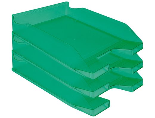 Bandeja Sobremesa Plastico Q-Connect Verde Transparente