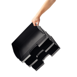 Bandejas Leitz Plus JUMBO de acceso apaisado, negro