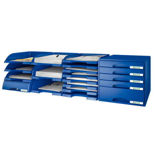 Bandejas Leitz Plus JUMBO. Formato vertical gran capacidad, gris