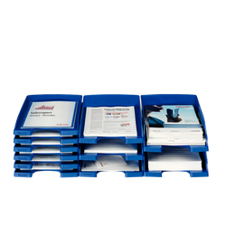 Bandejas Leitz Plus JUMBO. Formato vertical gran capacidad, gris