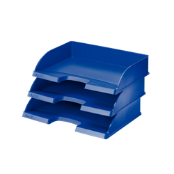 Bandejas Leitz Plus STANDARD de acceso apaisado, azul